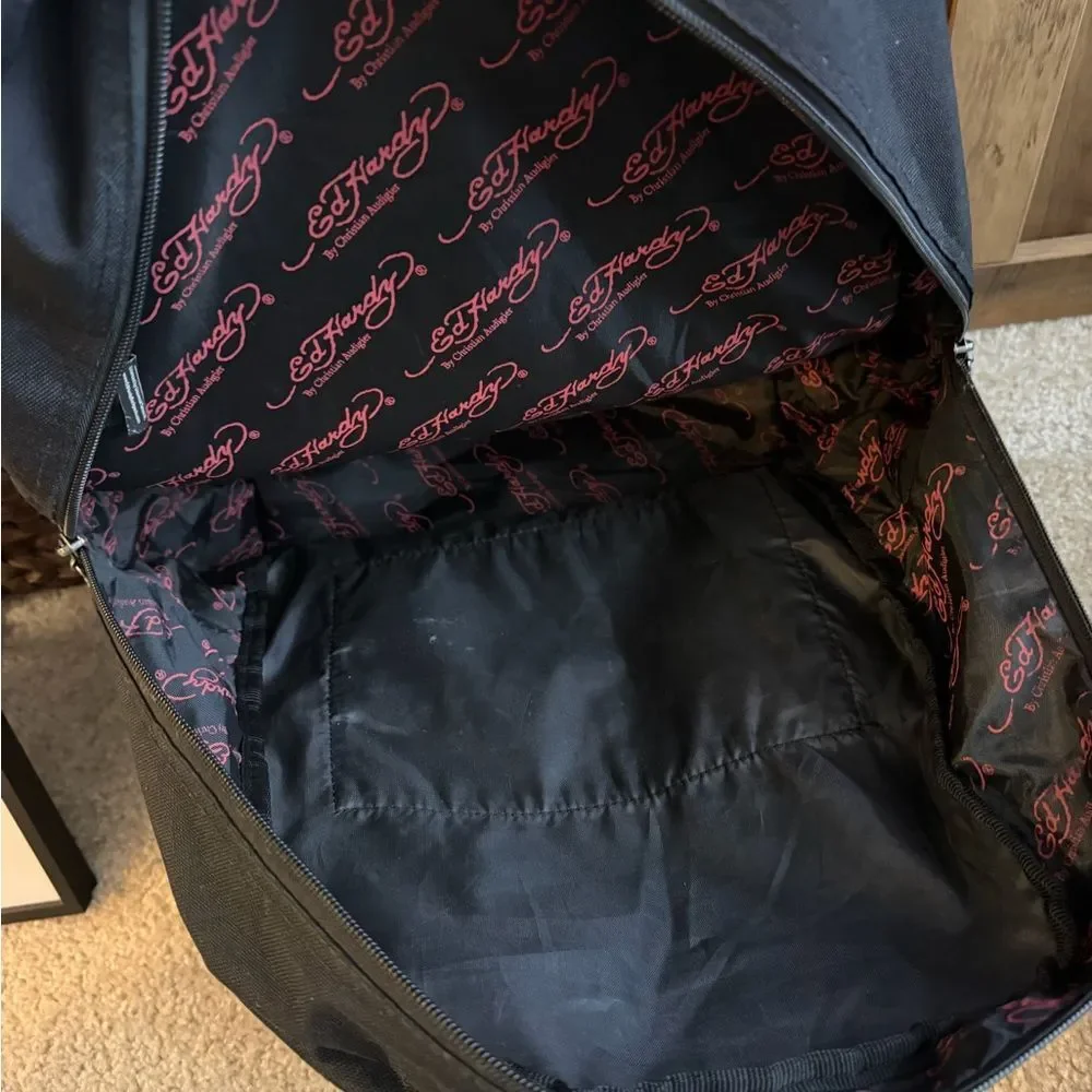 Ed hardy Y2K Eternal love By Christian Audigier sample Piece- Backpack Rare